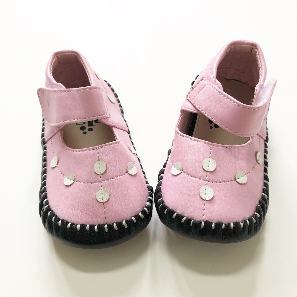 Puddle Jumper Large Polka Dot MaryJanes Size 13